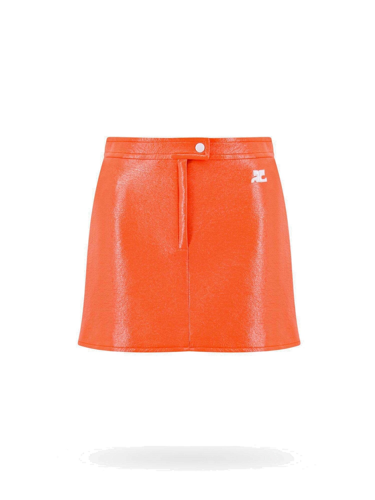 Courreges Skirt Orange Womens Courreges