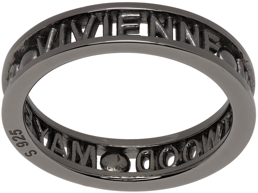 Vivienne Westwood Gunmetal Westminster Ring