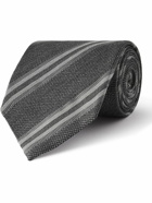TOM FORD - 8cm Striped Silk and Cotton-Blend Jacquard Tie