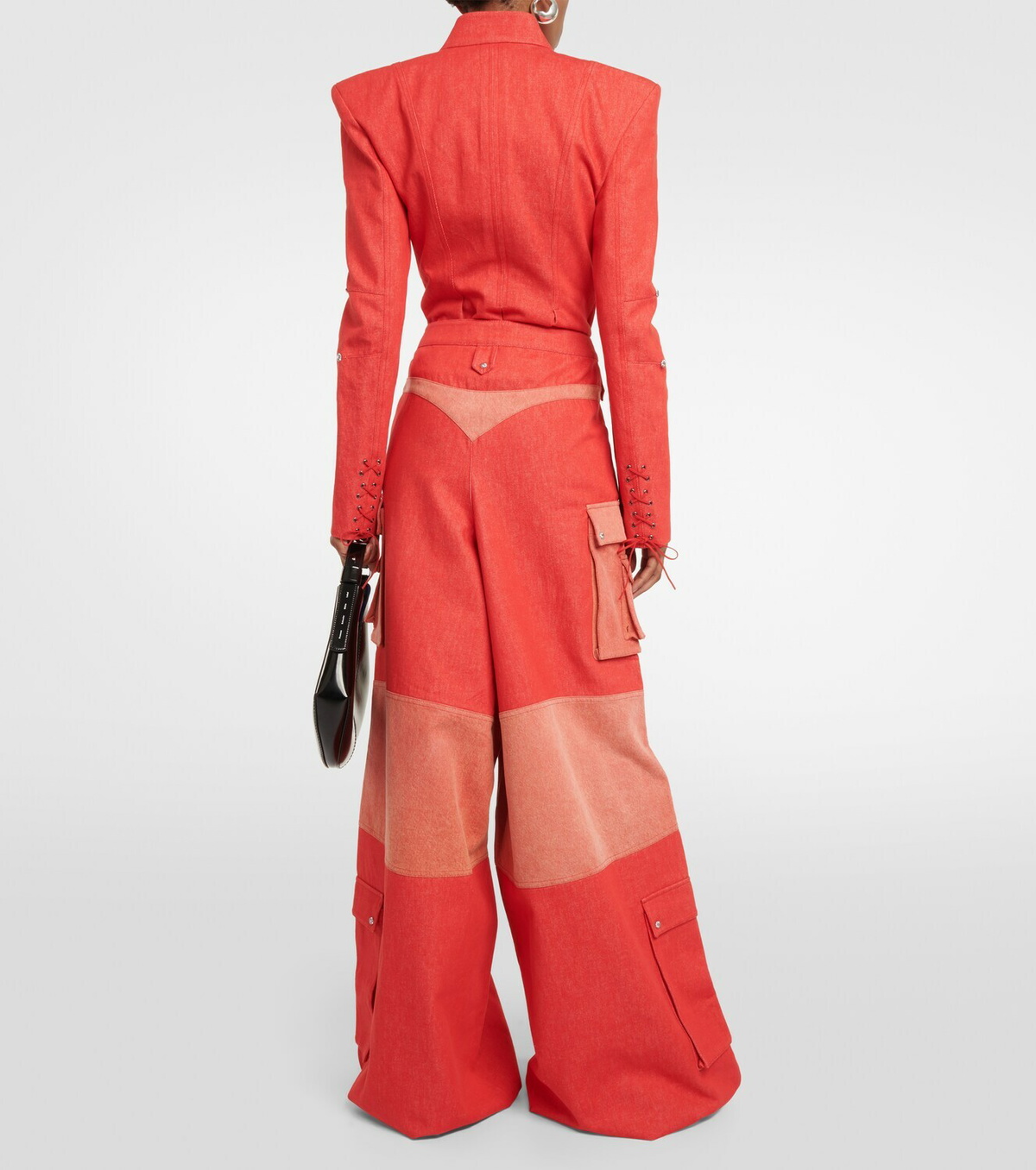 Didu High-rise wide-leg cotton pants