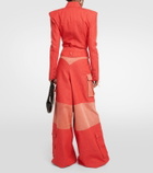 Didu High-rise wide-leg cotton pants