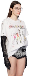 Doublet White PZ Today Edition Device Girls T-Shirt