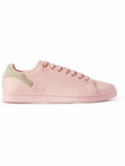 Raf Simons - Orion Logo-Print Suede-Trimmed Faux Leather Sneakers - Pink