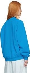 Sunnei Blue Cotton Sweatshirt