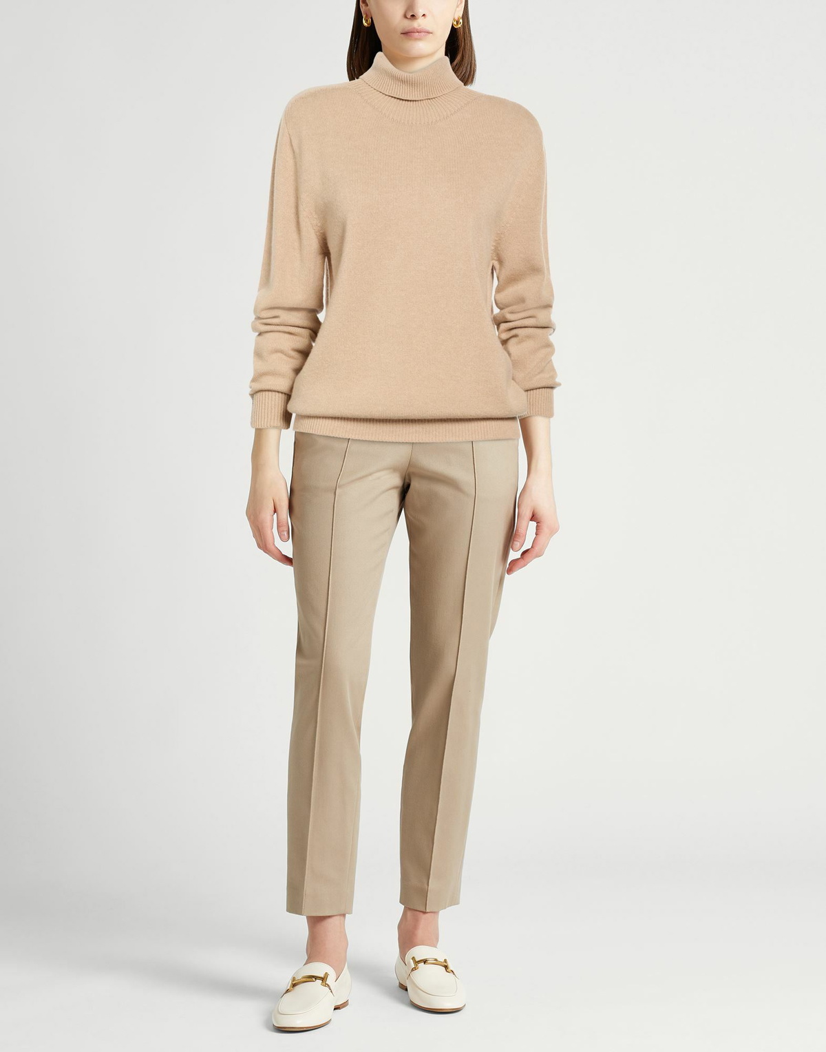 Peserico Womens Turtleneck in Beige