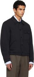 TONYWACK Black Garment-Dyed Cotton Deck Denim Jacket