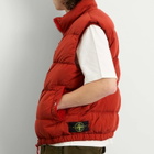 Stone Island Men's Nylon Metal EcoNyl Down Vest in Scarlet