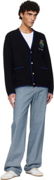 Casablanca Black Flaming Tennis Ball Cardigan
