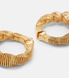 Alaïa Square Spiral hoop earrings