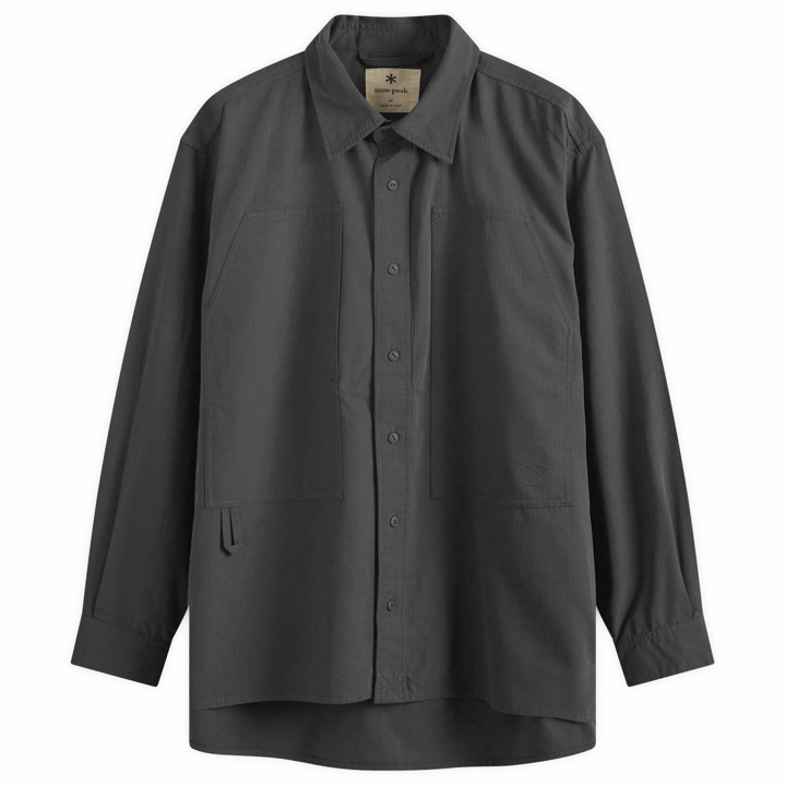 Photo: Snow Peak Men's Takibi Light Ripstop Overshirt in Black