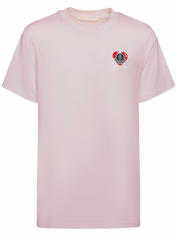 Photo: MONCLER - Heart Logo Cotton T-shirt