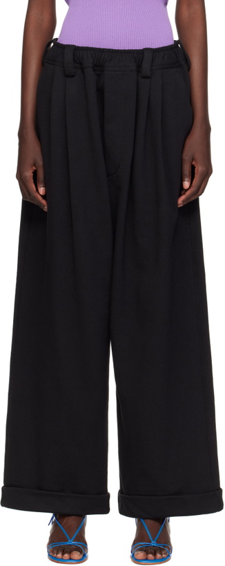 Photo: Meryll Rogge Black Sweatshirt Drawstring Chino Lounge Pants