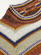 MISSONI - Striped Cotton-Blend Sweater - Multi - IT 46