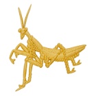 Ribeyron Gold Praying Mantis Brooch