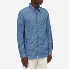 orSlow Men's Work Shirt in Chambray