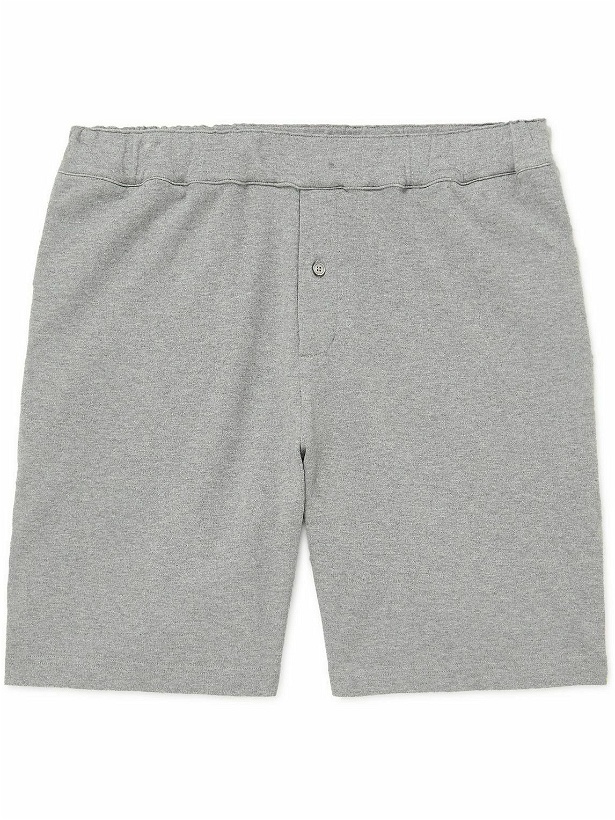 Photo: Mr P. - Cotton-Jersey Pyjama Shorts - Gray