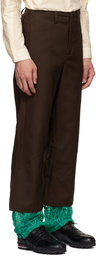 Kiko Kostadinov Brown Elio Gaiter Trousers