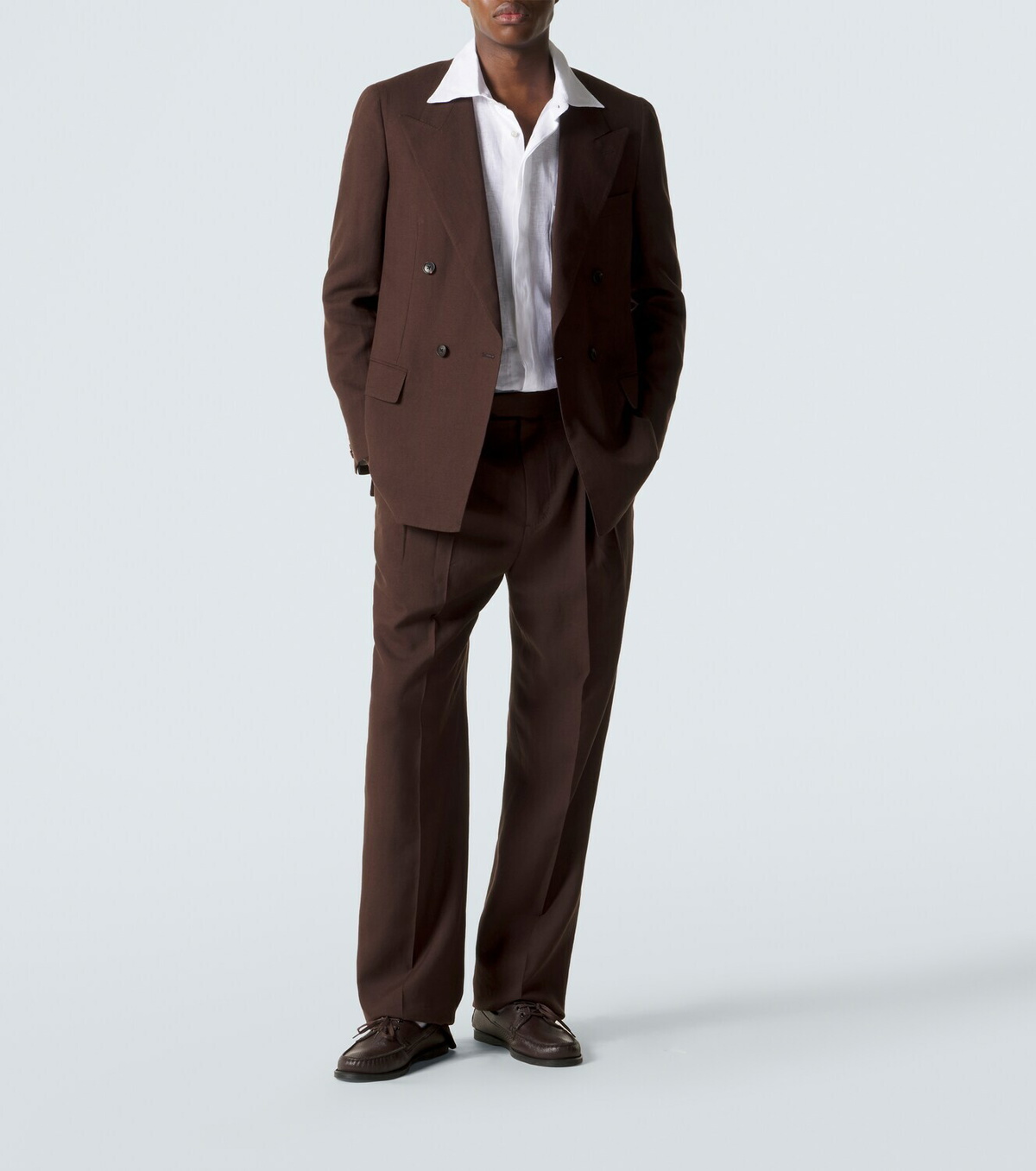 Umit Benan Richard linen and wool suit jacket
