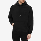 AMI Men's Tonal Heart Popover Hoody in Black