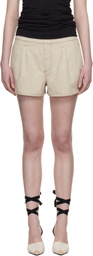 JACQUEMUS Beige 'The Amelo de-Nîmes' Denim Shorts