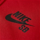 Nike SB Men's Chest Logo Popover Hoody in Pomegranate/Black