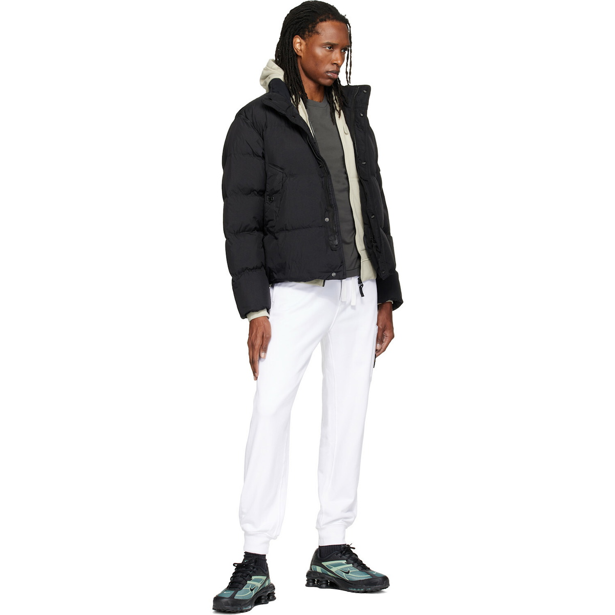 Stone Island Black 4100109 Crinkle Reps NY Down Jacket