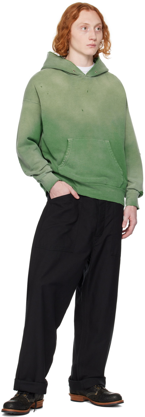 visvim Green Jumbo SB Hoodie