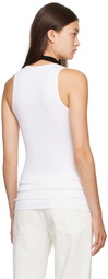 The Row White Halu Tank Top