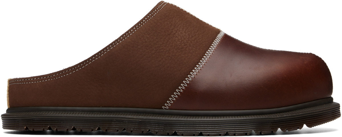 Dr. Martens Brown & Black San Patchwork Loafers