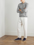 FEDELI - Favonio Slim-Fit Cashmere Half-Zip Sweater - Gray
