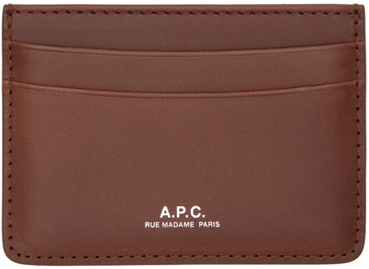 Photo: A.P.C. Brown Andre Card Holder