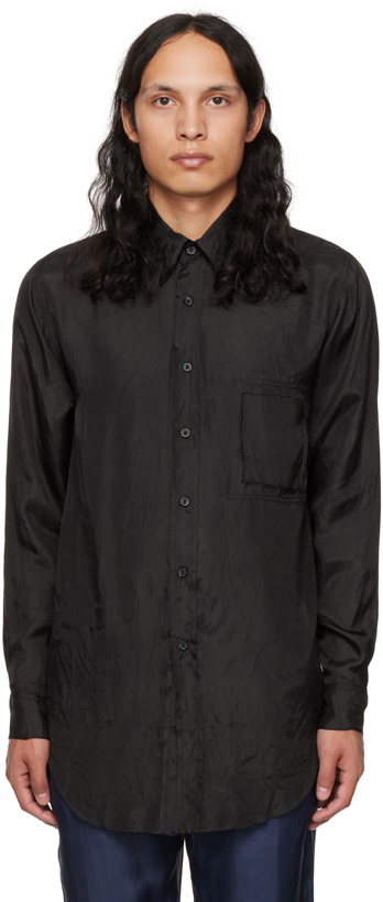 Photo: Edward Cuming SSENSE Exclusive Black Patched Shirt