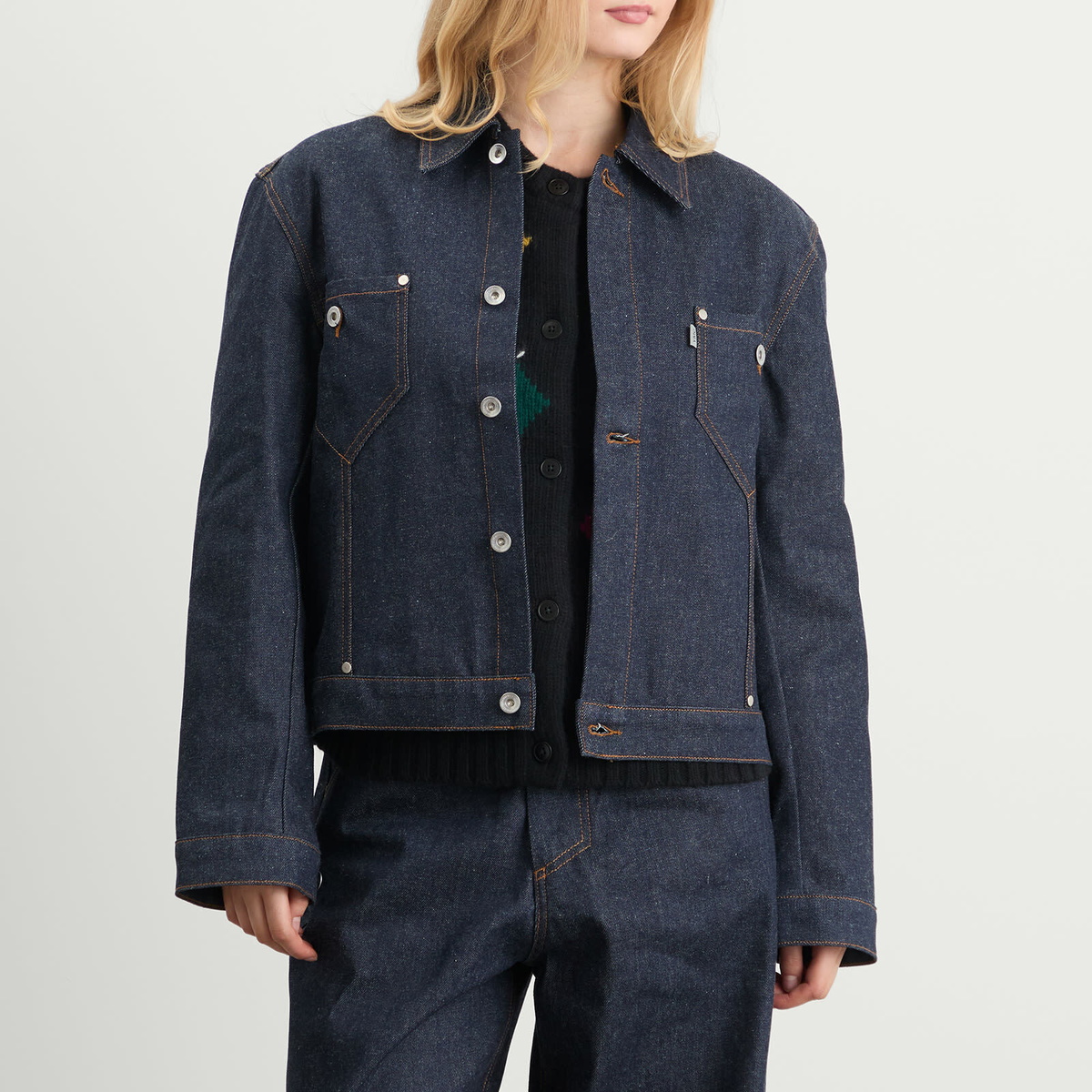 YMC Women's Loft Jacket in Indigo