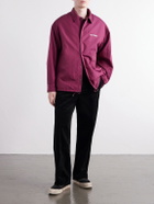 Visvim - Embroidered Wool and Silk-Blend-Twill Jacket - Burgundy