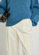 Rohe Wide-leg Wool-blend Trousers Off White
