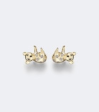 Yvonne Léon Koala 9kt gold earrings with diamonds