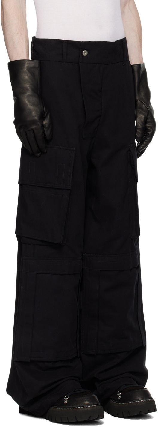 BRYAN JIMENÈZ Black Bunker Cargo Pants