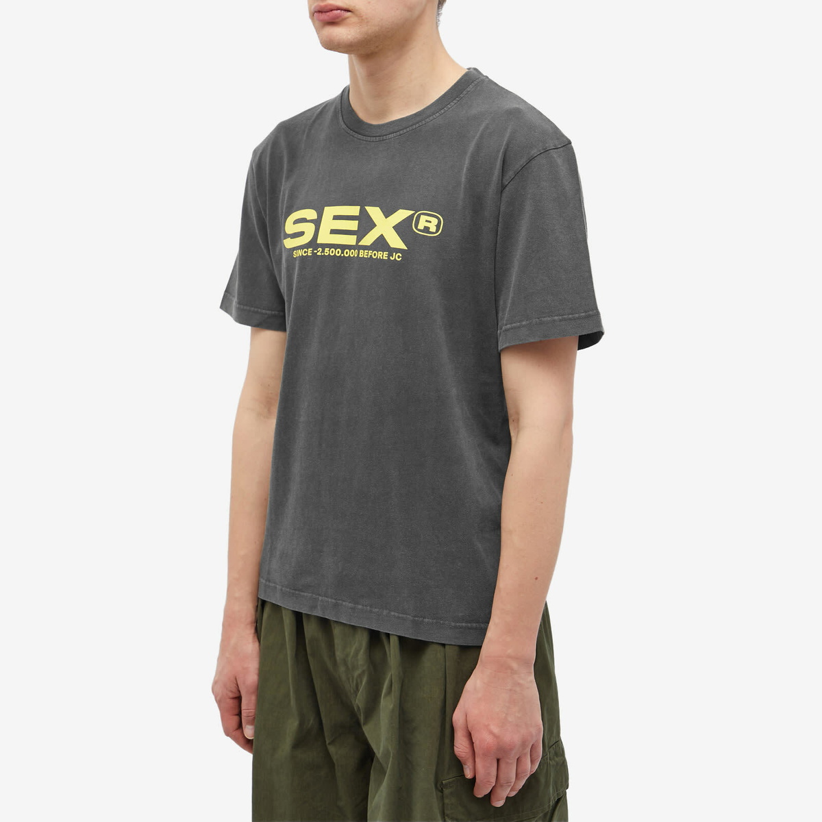 Carne Bollente Men's Sex T-Shirt in Washed Black Carne Bollente