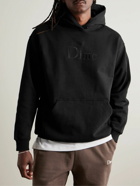 DIME - Classic Logo-Embroidered Cotton-Jersey Hoodie - Black