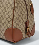 Gucci GG Canvas Medium leather-trimmed duffel bag
