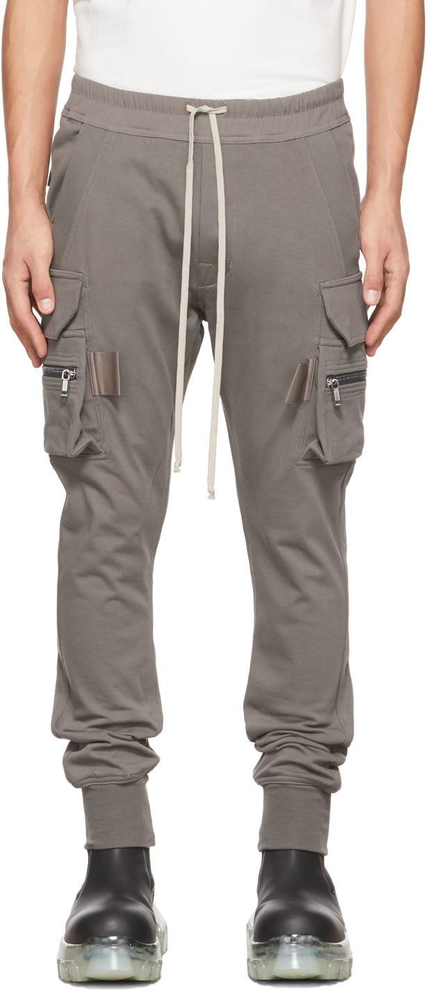 Rick Owens Grey Mastodon Cargo Pants Rick Owens