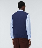 GR10K - Embroidered cotton sweater vest