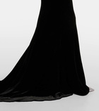 Alessandra Rich Cutout velvet gown