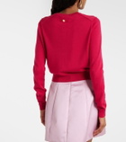 Carolina Herrera Cropped silk and cotton cardigan