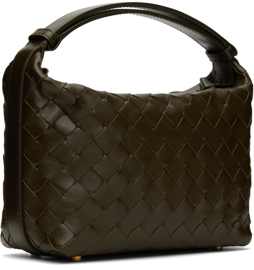 新作【Bottega Veneta】Wallace ミニ ショルダーバッグ、カーキ 新作【Bottega Veneta】Wallace ミニ ショルダーバッグ、カーキ