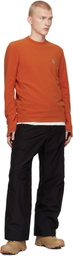 Moncler Grenoble Orange Stretch Fleece Sweatshirt