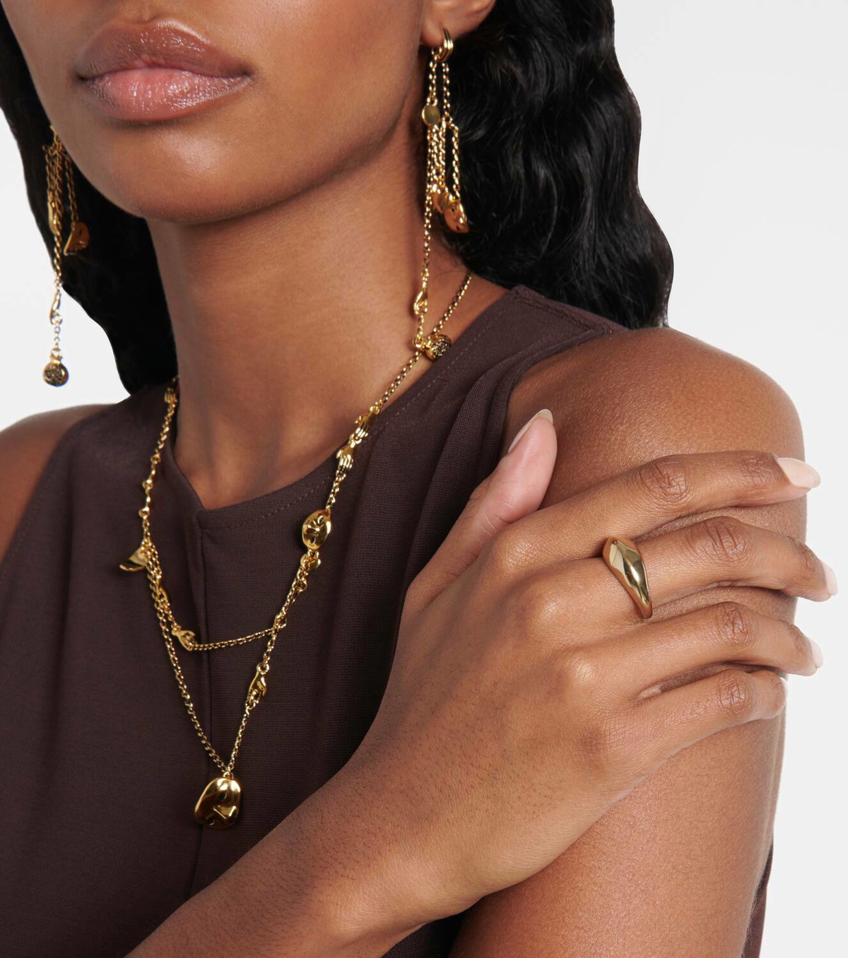 Lemaire Gold-plated sterling silver ring