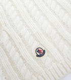 Moncler Cable-knit alpaca and wool-blend balaclava
