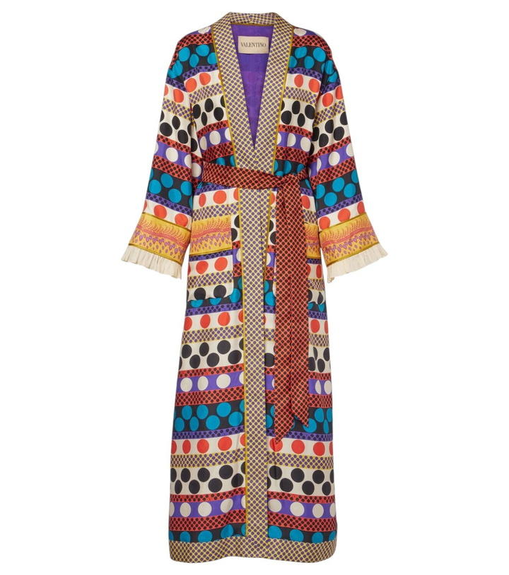 Photo: Valentino Polka-dot silk beach cover-up