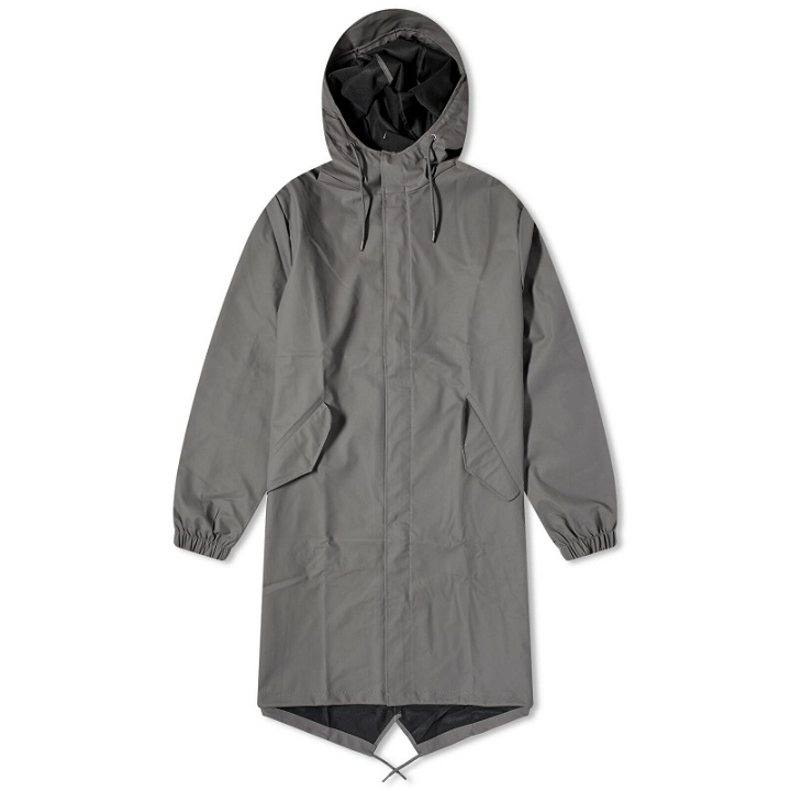 Photo: Rains Men's Fishtail Parka Jacket in Grey